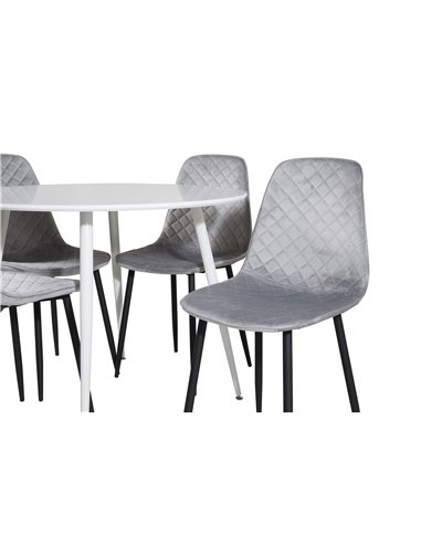 Matgrupp Plaza med Polar matstolar