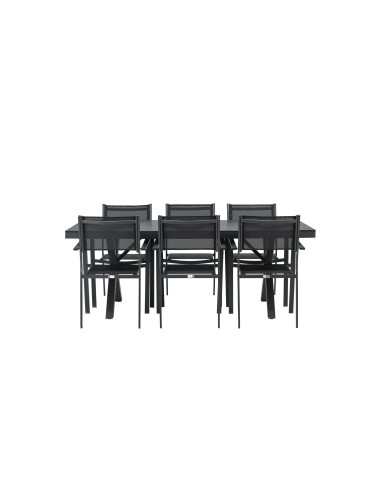 Matgrupp Garcia med Copacabana matstolar, 200 × 100 cm