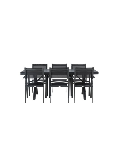 Matgrupp Garcia med Copacabana matstolar, 200 × 100 cm