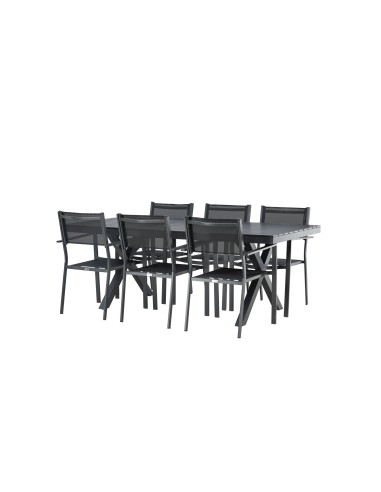 Matgrupp Garcia med Copacabana matstolar, 200 × 100 cm