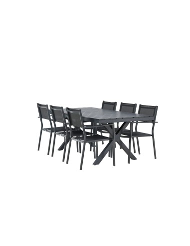 Matgrupp Garcia med Copacabana matstolar, 200 × 100 cm