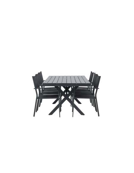 Matgrupp Garcia med Copacabana matstolar, 200 × 100 cm