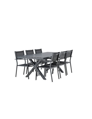 Matgrupp Garcia med Copacabana matstolar, 200 × 100 cm
