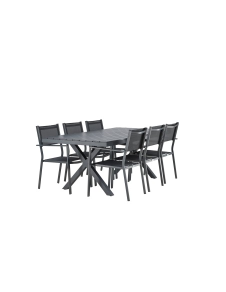 Matgrupp Garcia med Copacabana matstolar, 200 × 100 cm