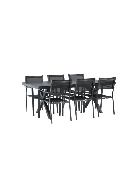 Matgrupp Garcia med Copacabana matstolar, 200 × 100 cm
