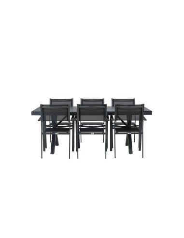 Matgrupp Garcia med Copacabana matstolar, 200 × 100 cm