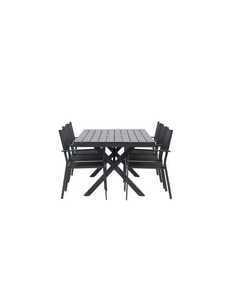 Matgrupp Garcia med Copacabana matstolar, 200 × 100 cm