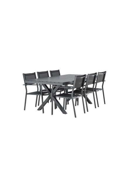 Matgrupp Garcia med Copacabana matstolar, 200 × 100 cm