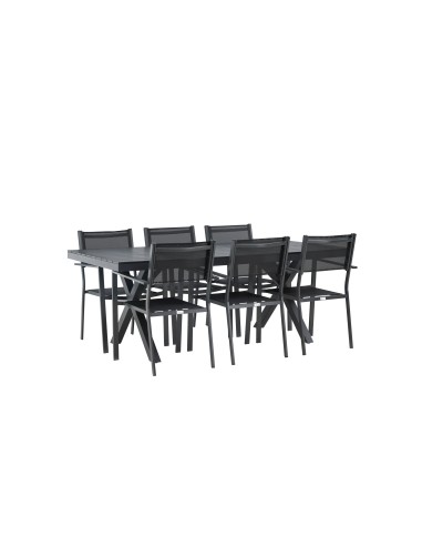 Matgrupp Garcia med Copacabana matstolar, 200 × 100 cm