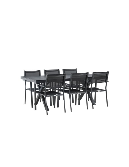 Matgrupp Garcia med Copacabana matstolar, 200 × 100 cm