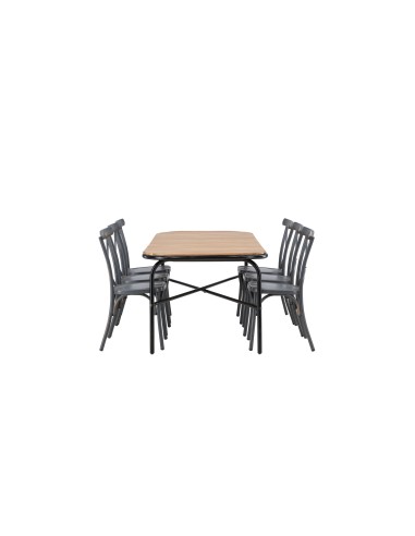Matgrupp Holmbeck med Tablas matstolar, 200 × 90 cm