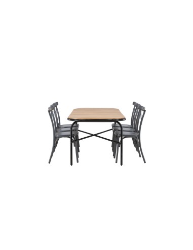 Matgrupp Holmbeck med Tablas matstolar, 200 × 90 cm