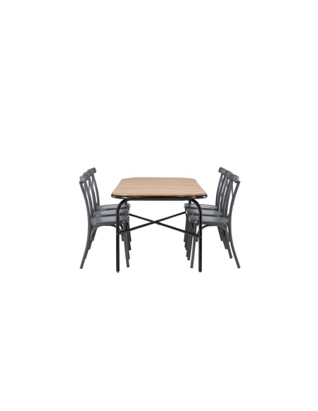Matgrupp Holmbeck med Tablas matstolar, 200 × 90 cm