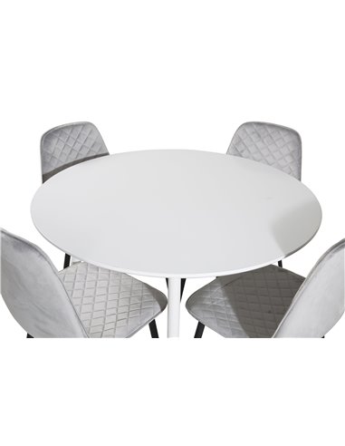 Matgrupp Plaza med Polar matstolar