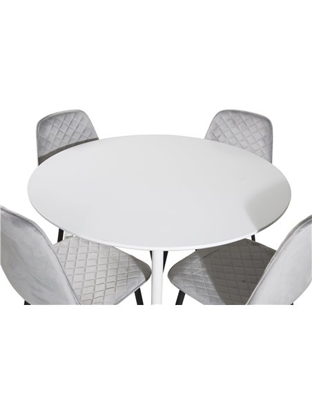 Matgrupp Plaza med Polar matstolar