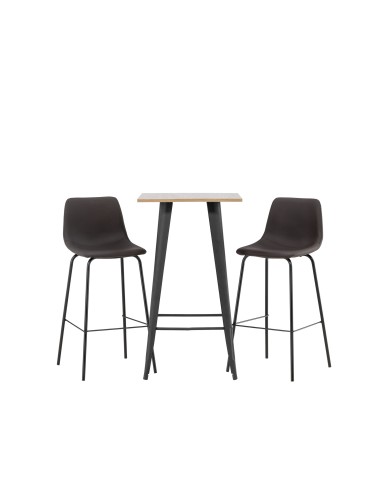Matgrupp Tempe med Alexi matstolar, 60 × 60 cm