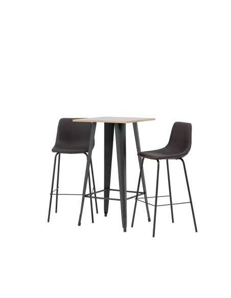 Matgrupp Tempe med Alexi matstolar, 60 × 60 cm