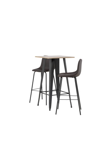 Matgrupp Tempe med Alexi matstolar, 60 × 60 cm