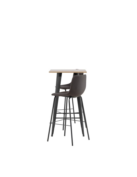 Matgrupp Tempe med Alexi matstolar, 60 × 60 cm