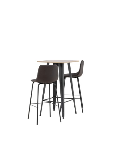 Matgrupp Tempe med Alexi matstolar, 60 × 60 cm