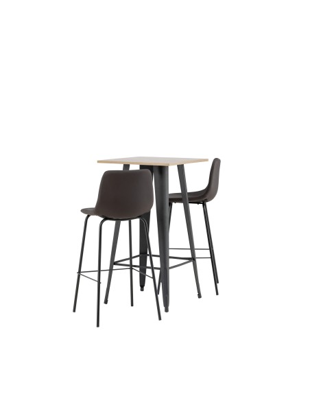 Matgrupp Tempe med Alexi matstolar, 60 × 60 cm