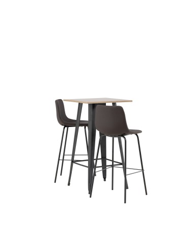 Matgrupp Tempe med Alexi matstolar, 60 × 60 cm