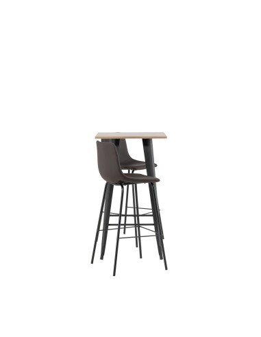 Matgrupp Tempe med Alexi matstolar, 60 × 60 cm