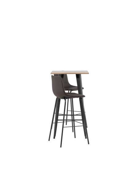 Matgrupp Tempe med Alexi matstolar, 60 × 60 cm