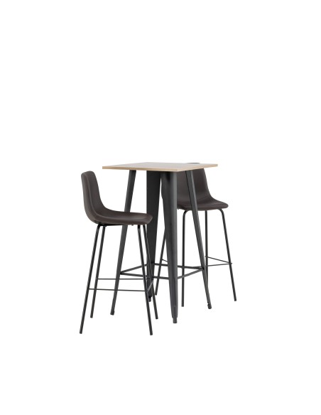 Matgrupp Tempe med Alexi matstolar, 60 × 60 cm