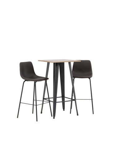Matgrupp Tempe med Alexi matstolar, 60 × 60 cm