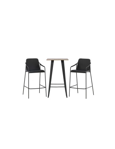 Matgrupp Tempe med Tvist matstolar, 60 × 60 cm