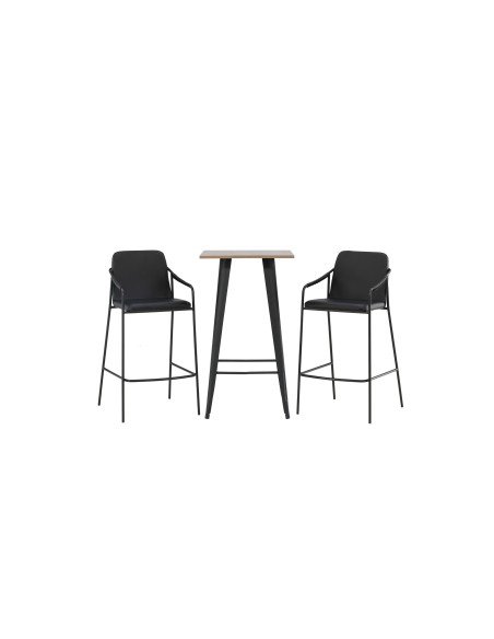 Matgrupp Tempe med Tvist matstolar, 60 × 60 cm