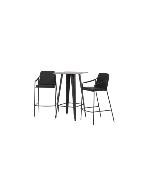 Matgrupp Tempe med Tvist matstolar, 60 × 60 cm