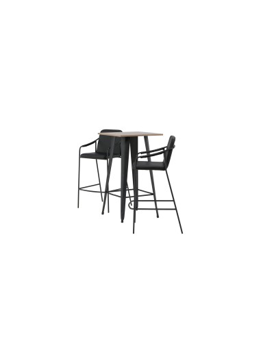 Matgrupp Tempe med Tvist matstolar, 60 × 60 cm