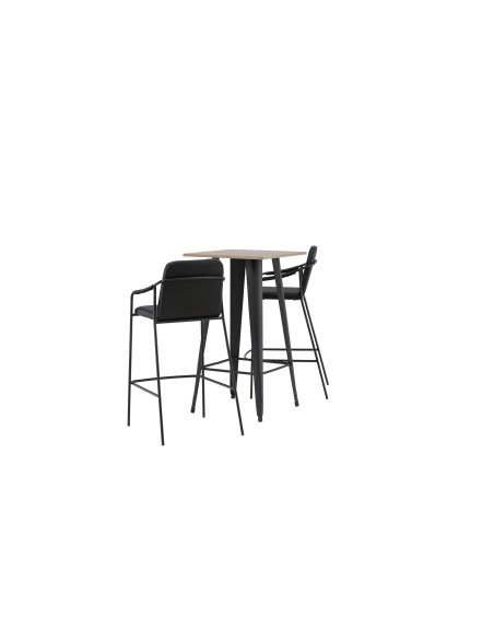 Matgrupp Tempe med Tvist matstolar, 60 × 60 cm