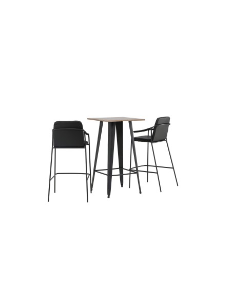 Matgrupp Tempe med Tvist matstolar, 60 × 60 cm