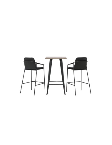 Matgrupp Tempe med Tvist matstolar, 60 × 60 cm