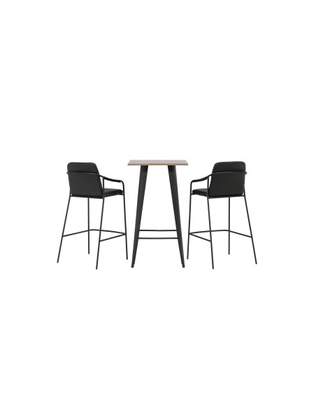 Matgrupp Tempe med Tvist matstolar, 60 × 60 cm