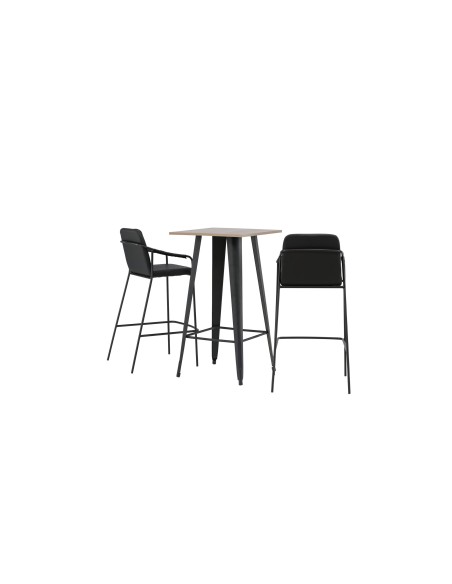 Matgrupp Tempe med Tvist matstolar, 60 × 60 cm
