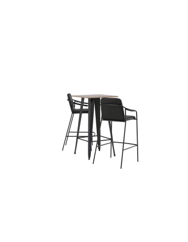 Matgrupp Tempe med Tvist matstolar, 60 × 60 cm