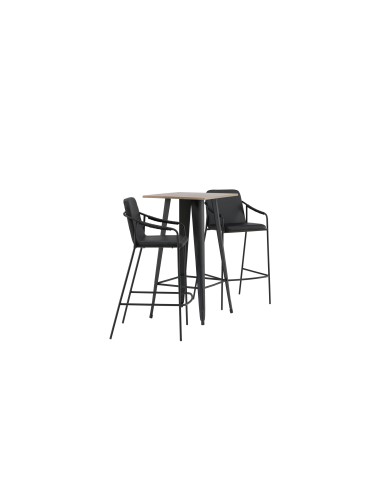 Matgrupp Tempe med Tvist matstolar, 60 × 60 cm