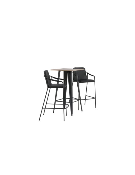Matgrupp Tempe med Tvist matstolar, 60 × 60 cm