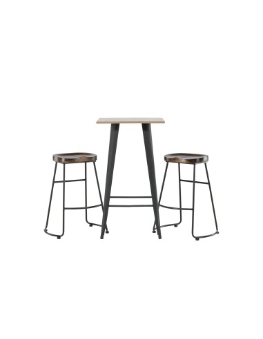 Matgrupp Tempe med Ozark matstolar, 60 × 60 cm