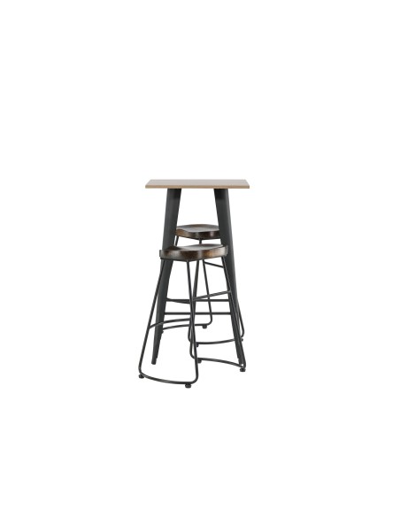 Matgrupp Tempe med Ozark matstolar, 60 × 60 cm