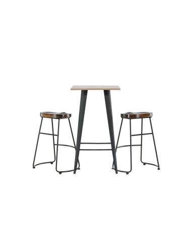 Matgrupp Tempe med Ozark matstolar, 60 × 60 cm