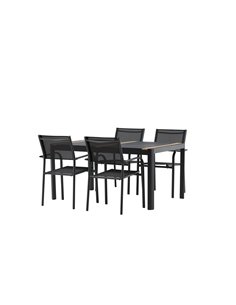 Matgrupp Togo med Santorini matstolar, 150 × 90 cm 2