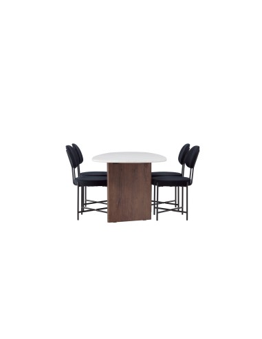 Matgrupp Grönvik med Stella matstolar, 180 × 90 cm
