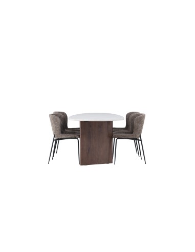 Matgrupp Grönvik med Modesto matstolar, 180 × 90 cm
