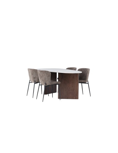 Matgrupp Grönvik med Modesto matstolar, 180 × 90 cm