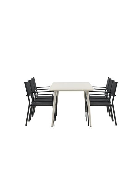 Matgrupp Lina med Copacabana matstolar, 200 × 90 cm